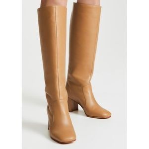 Maryam Nassir Zadeh Lune Knee High Boots in Camel size 36